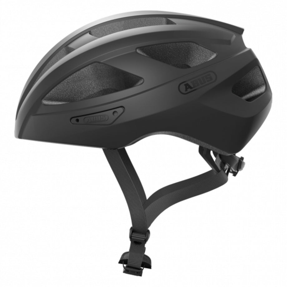 Abus Macator Black Bike Helmet - 3 Sizes