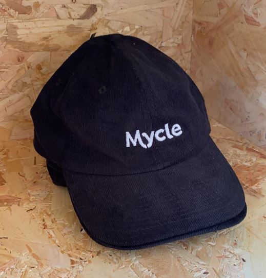 Mycle Black Corduroy Cap